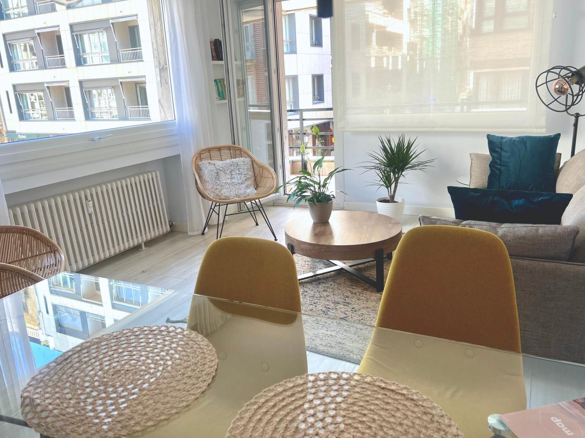 New Gorgeous Central Apartment - Beachfront - 3 Bd San Sebastián Exterior foto